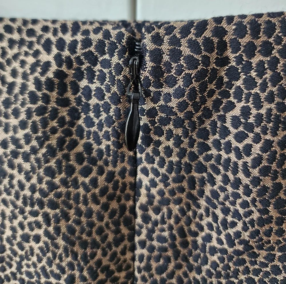 Vintage Fendi 2000s Karl Lagerfeld Animal Print Flare Mini Skirt IT 40 - Picture 5 of 6